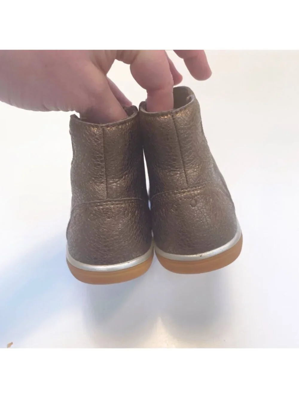 Livie & Luca Ali Waterproof Copper Ankle Boots, Size 11